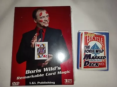 Remarkable Card Magic (3 DVD Set) By Boris Wild + Free Boris Wild Marked Deck! • £69.95