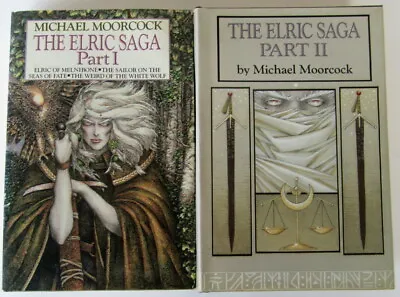 THE ELRIC SAGA (Part 1 & 2) Michael Moorcock Hardcovers (Book Club Edition) VG • $63.65