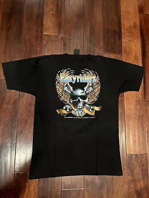 3D EMBLEM VINTAGE HARLEY EASY RIDER T SHIRT SKULL WINGS XL Clean • $899.99