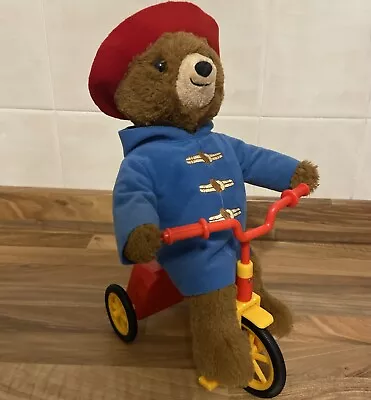 Paddington Bear Cycling Plush Toy Musical Moving Trike 13 Inch • £15