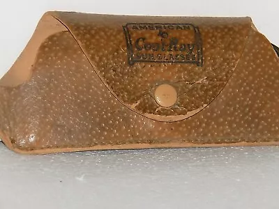 Vintage American Cool-Ray Leather Snap Lens Case American Optical Wow • $10