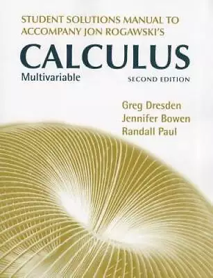 Students Solutions Manual For Multivariable Calculus: Early And La - ACCEPTABLE • $6.16