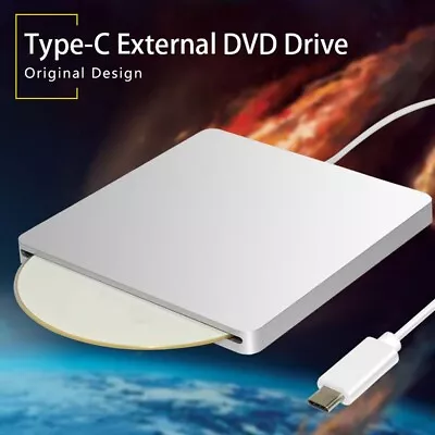 2.0 USB External Slot DVD CD RW Drive Burner Super Drive Apple Mac Book Pro Air • £12.99