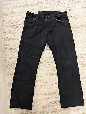 Vintage Ralph Lauren Polo Black Denim 100% Cotton 41381 Made In Mexico Jeans • $21.34