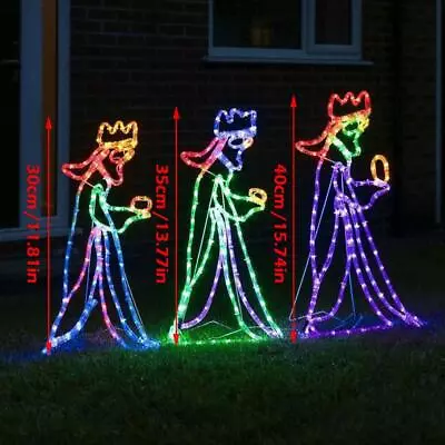 Outdoor Christmas LED Three 3 Kings Silhouette Motif | E2G8 FAST LOT X9M1 • $19.39