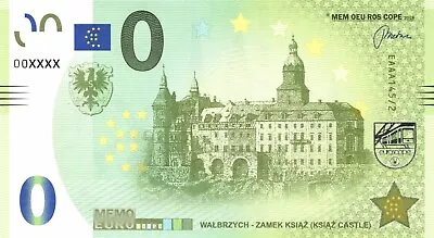 0 Euro Note Memo WAŁBRZYCH - ZAMEK KSIĄŻ (KSIĄŻ CASTLE) EAAA145/2 • £6.28