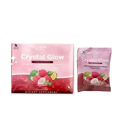 Crystal Glow 50000mg Hydrolyzed Marine Collagen Mix 10 Sachets • $20.99