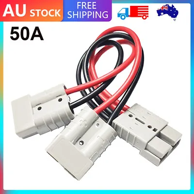 $15.09 • Buy 50 Amp Anderson Plug Connector 6mm Double Y Adaptor 1 To 2 Automotive Cable