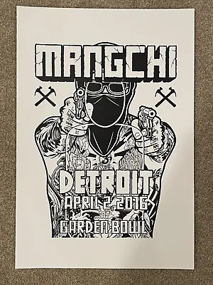 Mangchi Band Poster David Choe Mike Giant 2016 Dvdasa - Detroit Show 13”x19” • £115.61