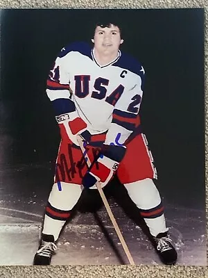 Mike Eruzione 1980 Olympic Miracle On Ice Gold Medal Signed Autographed 8x10 !!! • $14.50