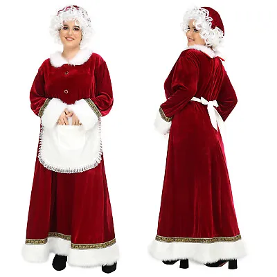 Mrs Claus Wig Adult Womens Santa Costume Fancy Dress • $65.44