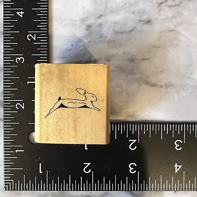 Rubber Stamp Running Rabbit Animals Wildlife Jackrabbit • $3