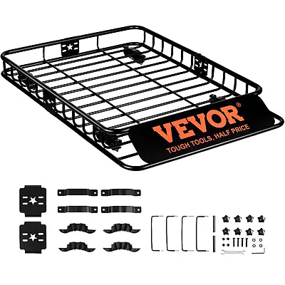 VEVOR Roof Rack Cargo Basket 200 LBS Capacity 46 X36 X4.5  For SUV Truck Cars • $129.99