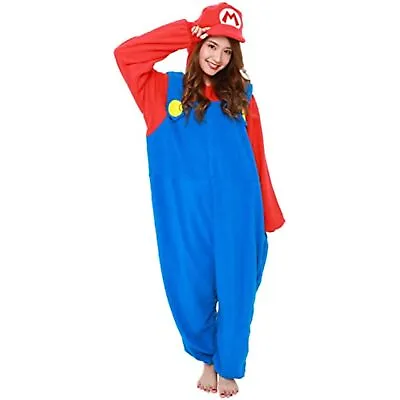 SAZAC Super Mario Fleece Mascot Costume M Size Unisex F/S Halloween DHL JAPAN • $88.08