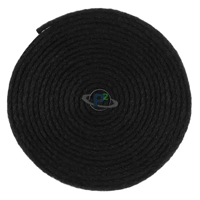 1/2  Solid Braid Poly Cotton Rope - 10 25 50 100 Feet - Black & White • $9.49