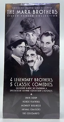 Marx Brothers Silver Screen Collection DVD 6-Disc Box Set Collector's Booklet • $19.99