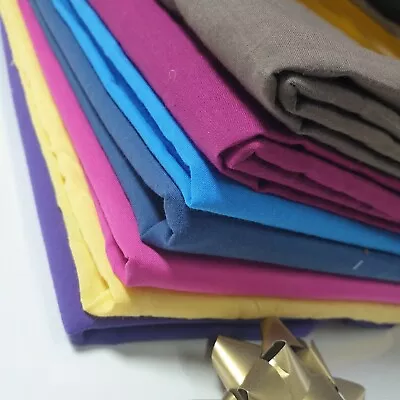 £2.49 • Buy *clearance* 100% Cotton Lawn Soft Dress Craft Material Drape Fabric By 58  & 44 