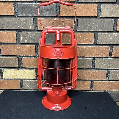 Dietz King Fire Dept Lantern  1907 W/  Red Globe • $289