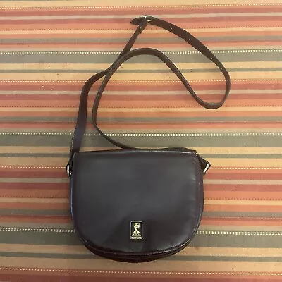 Vintage BURBERRY Brown Leather Crossbody Bag! As Is! See Description! • $24