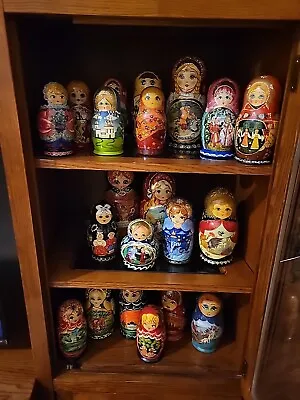 Choose A Set  Matryoshka Russian Nesting  Wooden Stacking  Vintage Authentic  • $99.99