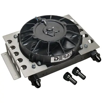 Derale Transmission Oil Cooler 15850; Atomic-Cool 12.75  X 9.375  8  Fan Alum • $219.99