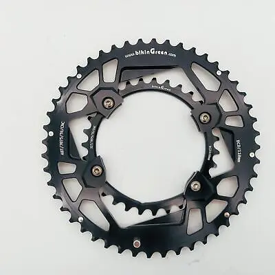 BikinGreen CNC Chainring V3 48/31T For Shimano 4 Arm 9-12 Sp Road Cyclocross • $85.90