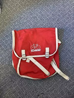 Vintage Schwinn Canvas Cycling Bag Pannier Backpack • $9.99