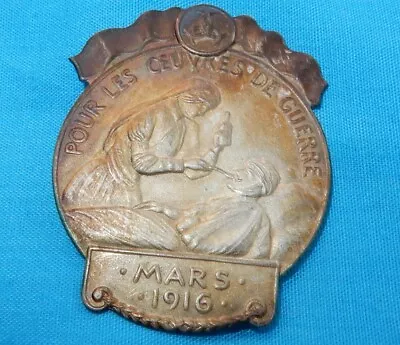 Ww1 1916 French Medal Orphans Of War World War I Military France • $1.25