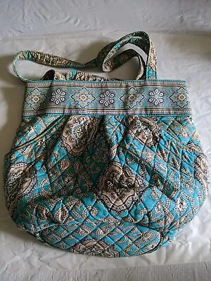 Vera Bradley Retired Totally Turq('10) Tote Purse • $8.75