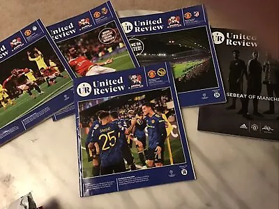 Manchester United Review Programmes 5 Programmes Excellent Condition • £3