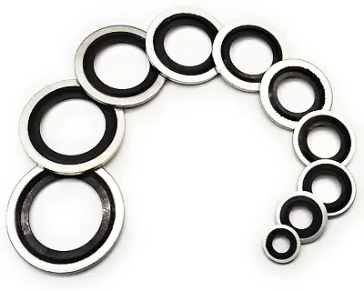 Bonded Seal Washers - Dowty Sealing Washer Hydraulic Oil Petrol Sealing Washers • £7.99