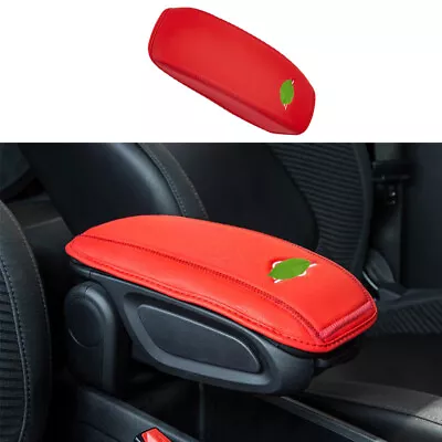 Red Leather Central Console Armrest Box Cover Trim For Mini Cooper Clubman F54 • $47.49