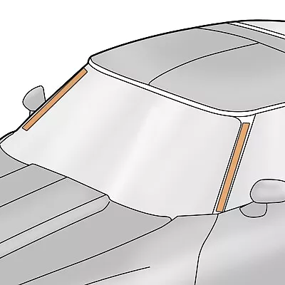 $22.95 • Buy 2pc Weatherstrip Retainer Seals For 1968-82 C3 Corvette Windshield Pillar Posts