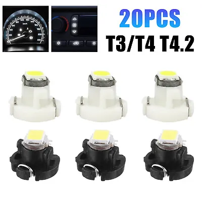 20X T4 T3 Neo Wedge LED Dash Switch Lamp A/C Climate Control HVAC Light Bulbs ++ • $7.82