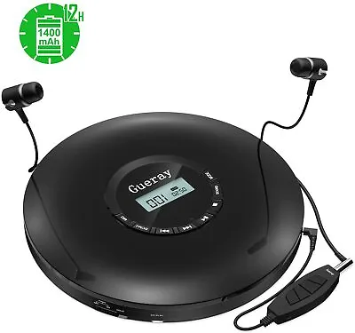 NEW Small Personal Retro Portable CD Player With Anti-shock Bluetooth Compact • £51.99
