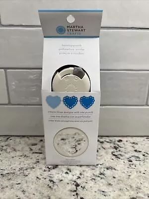 Martha Stewart 3 In 1 Deco Heart Paper Punch Craft Layering Punch Large New • $39.99