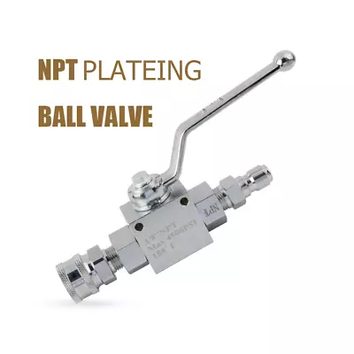 3/8  Ball Valve Comet General AR Pressure Washer Ball Valve 4500 Psi W/ Fittings • $25.99