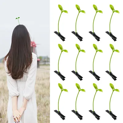 20Pcs Funny Grass Clips Sprout Hair Clip Barrette Kids Hairpin Hair Accessories • $5.25