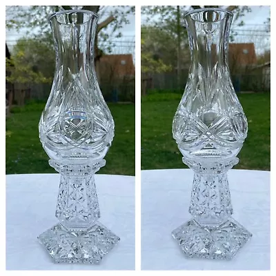 Waterford Crystal Trinity Knot 13  Hurricane Lamp Romance Of Ireland Collection • $149.99