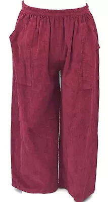 Plus Size La Bass Beet Cotton Cord 2 Pockets Pants Xxl-xxxl • $85.79