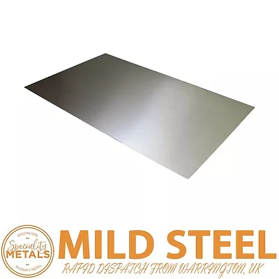 0.5mm Mild Steel Sheet Metal Plate Samples DIY & Car Repair 300 X 300mm X 2 Pack • £11.69