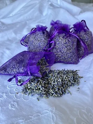 10 Dried Lavender Bags Moth Repellent Calming Sleep Aid Wedding gift Box! • £7.50