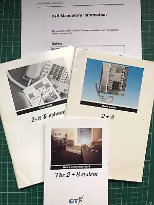 British Telecom BT 2+8 PABX Vintage Telephone System Documentation 1990s • £12