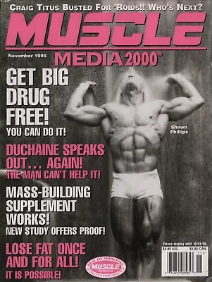 Muscle Media 2000 11/1995 Shawn Phillips Ann Cusack Rare • $24.99