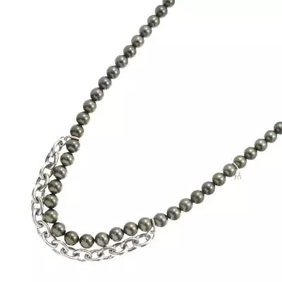 MIKIMOTO Comme Des Garcons Black Pearl 9.0-8.0mm Necklace SV 925 90203759 • $6641.89