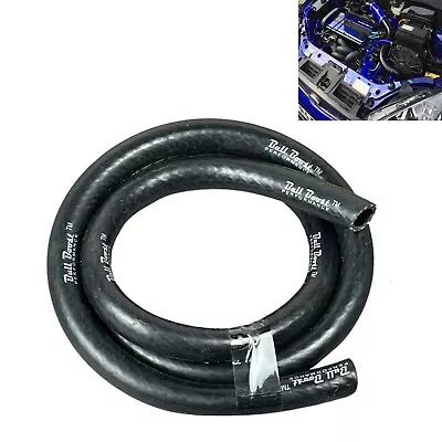 10mm 3/8  BLACK Vacuum Coolant Fuel 2PLY Silicone Hose Racing Line Pipe Tube 1FT • $0.99