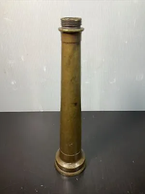 Vintage Brass 10.25” Fireman Hose House Fire Hose Nozzle • $21.99