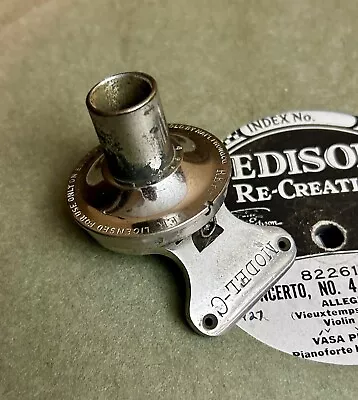 PROPERLY SERVICED Edison Model-C 2-Minute Cylinder Phonograph Reproducer • $179