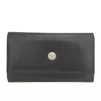 VERSACE Medusa Leather Long Bifold Wallet/2Y0161 • $1