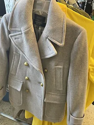J.Crew Stadium Cloth By Nello Gori Size 0 Wool Blend Coat. • $45